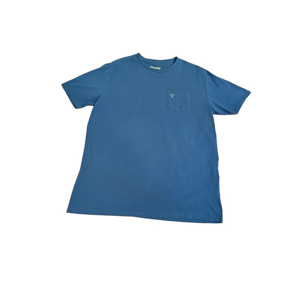 Birddogs Pocket T-Shirt Mens XL Blue Soft & Stretchy Short Sleeves Performance